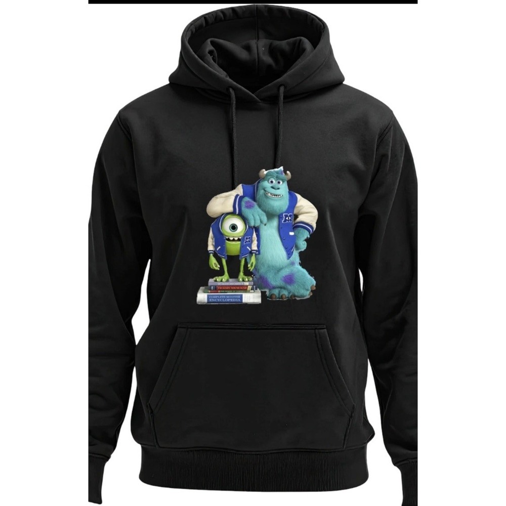 Disney Monsters Inc Hoodie Mike & Sulley Adult Unisex Gildan 2XL